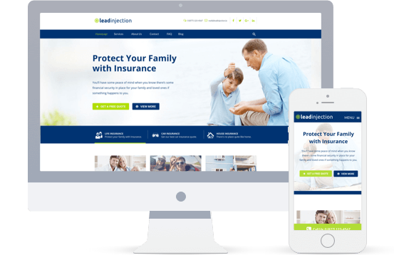 Insurance Agency and Broker Landing Page