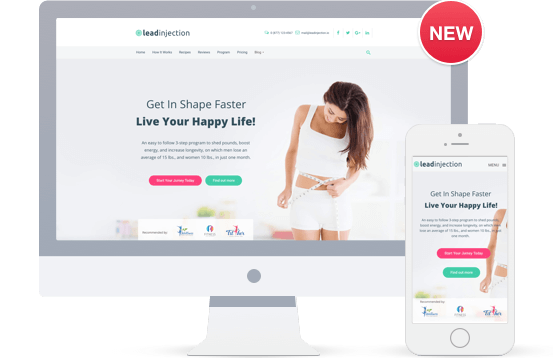 Diet Landing Page Preview